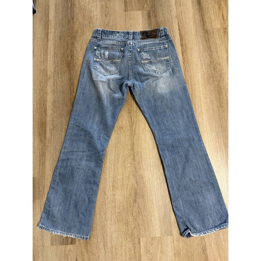 Rock And Roll Cowboy Jeans Distressed Bootcut Size 32x34 Western Denim